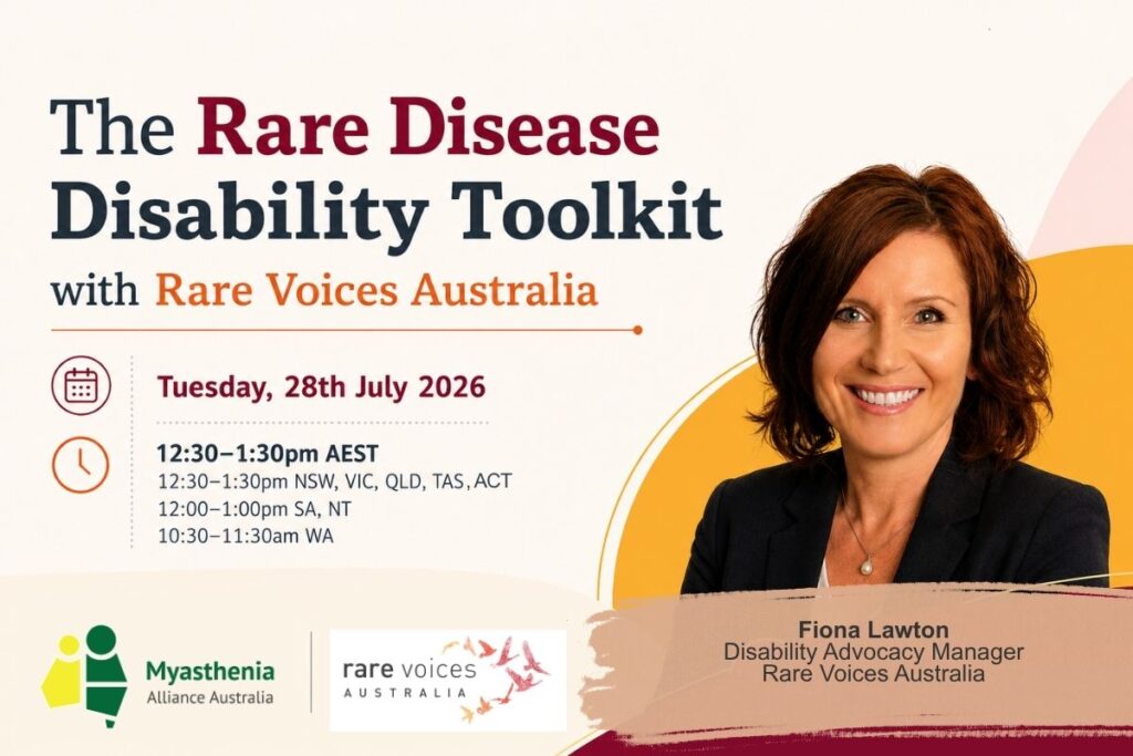 The Rare Disease Disability Toolkit webinar with Rare Voices Australia and Fiona Lawton
